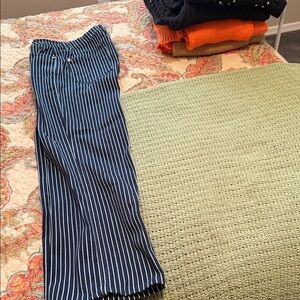 Judy Blue black and White Striped High Rise Jeans